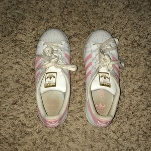 Pink Adida Superstars